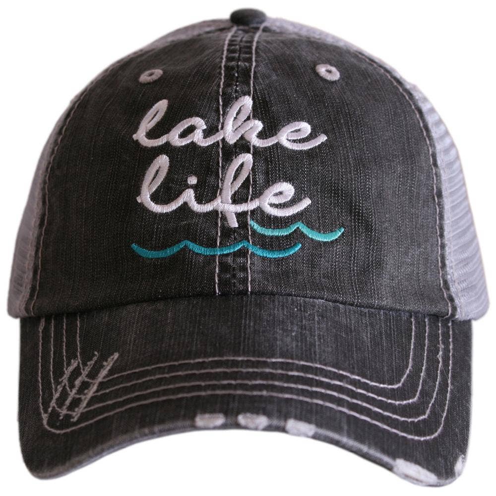 Lake Life Waves Trucker Hats