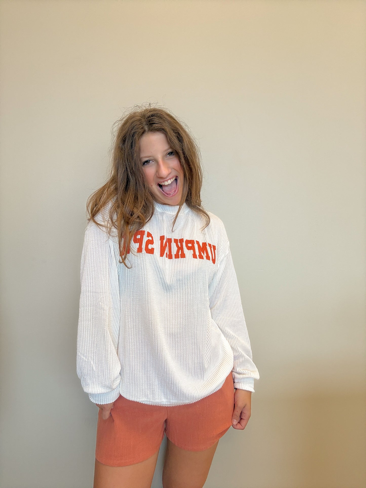 Pumpkin Spice Ribbed long sleeve