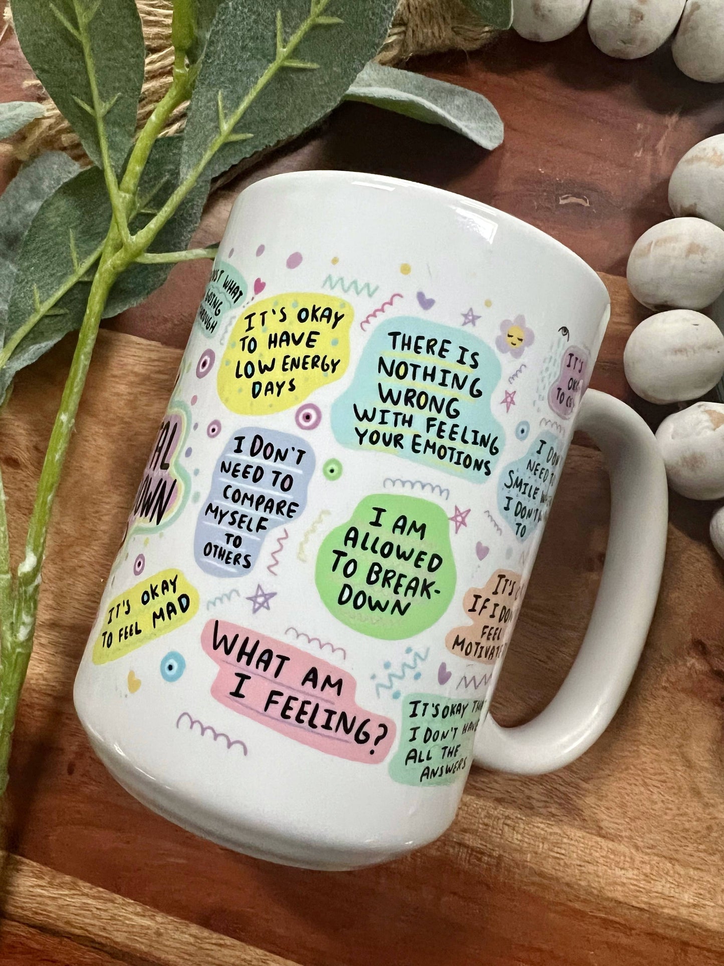 Mental Breakdown Coffee Mug, Anxiety, Affirmations, Therapy