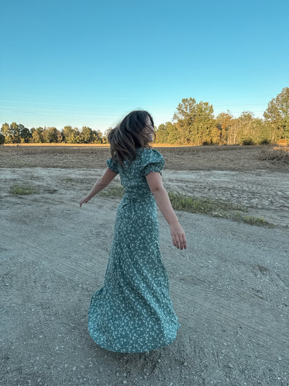 Sage & Petal Floral Dress