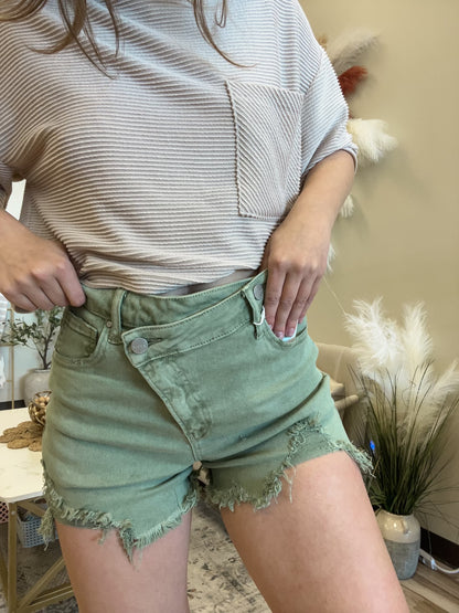 The Olive Marie High Rise Crossover Shorts