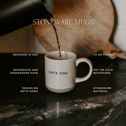 Fa La La Stoneware Coffee Mug