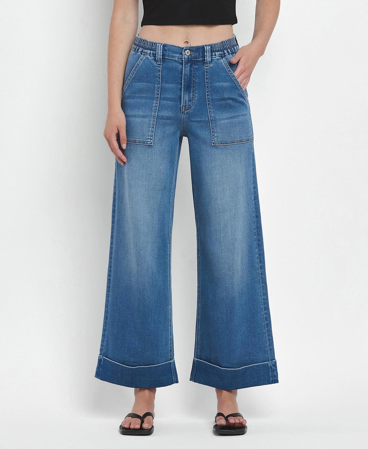 LILY SUPER-HIGH RISE WIDE LEG JEAN