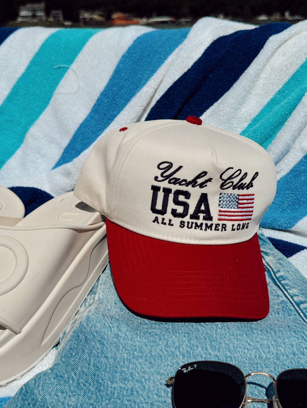Yacht Club USA Vintage Trucker Hat