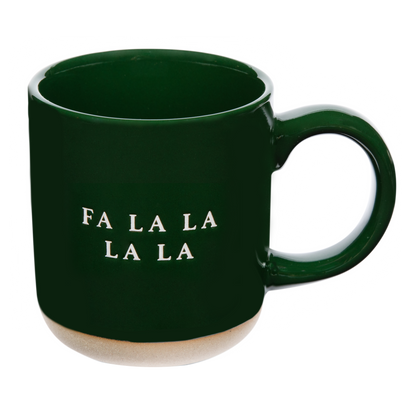 Fa La La Stoneware Coffee Mug