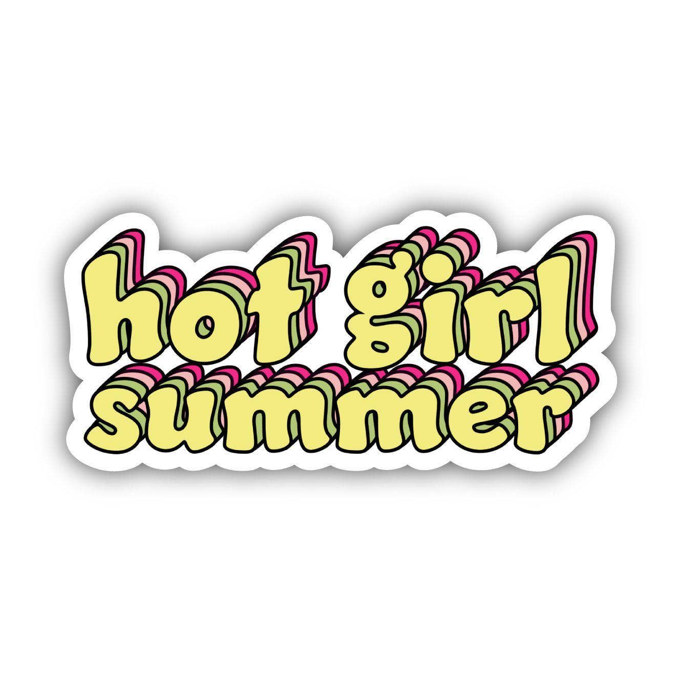 Hot Girl Summer Yellow Sticker