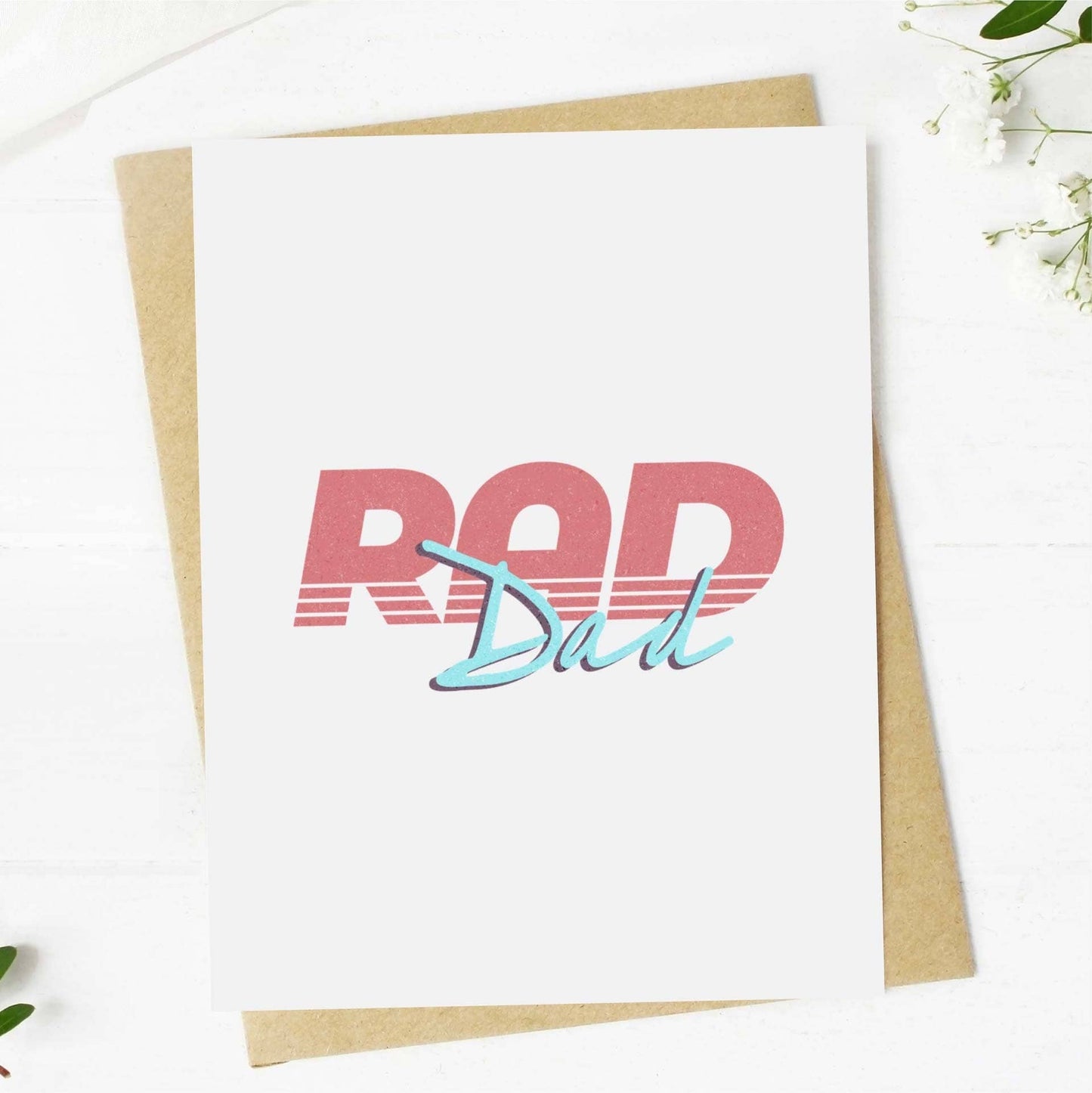 "Rad Dad" Retro Greeting Card