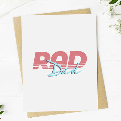 "Rad Dad" Retro Greeting Card