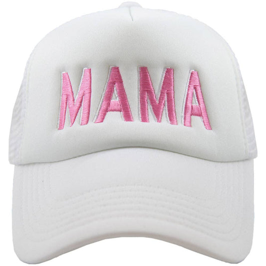 MAMA Foam Trucker Hat : White