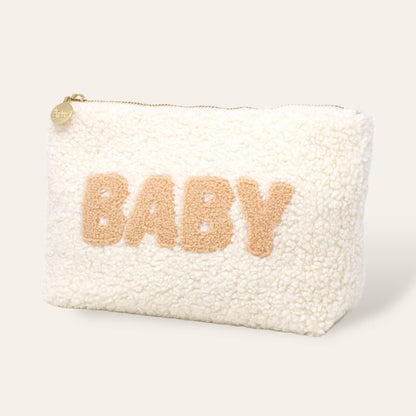 Cream Teddy Pouch - Baby