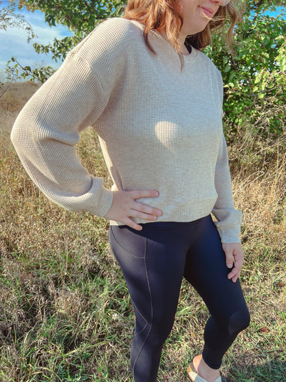 Harper Waffle Knit Top