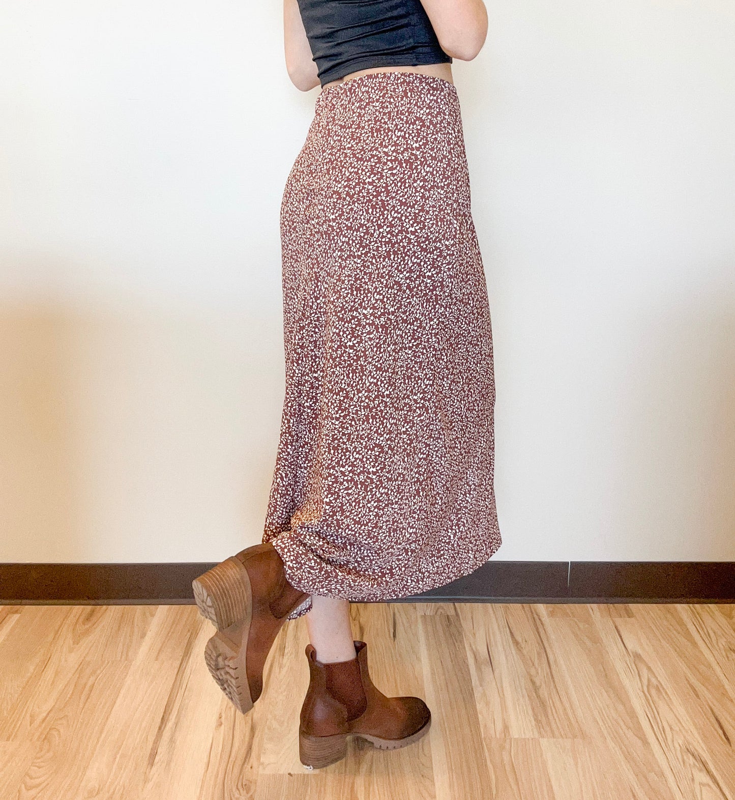 Autumn Bloom Midi Skirt