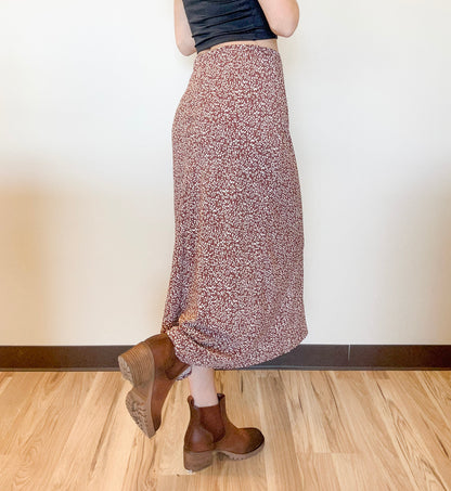 Autumn Bloom Midi Skirt