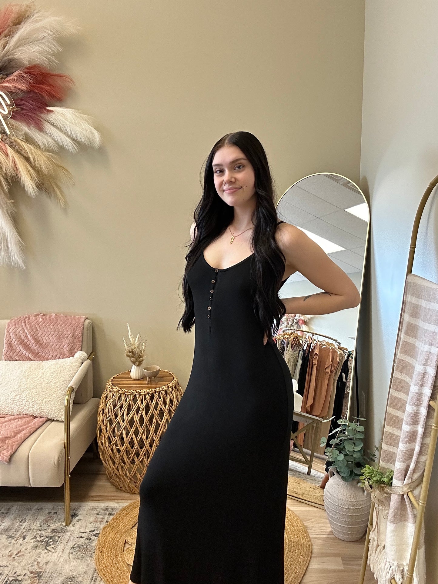 Time For Something New Black Maxi Dress