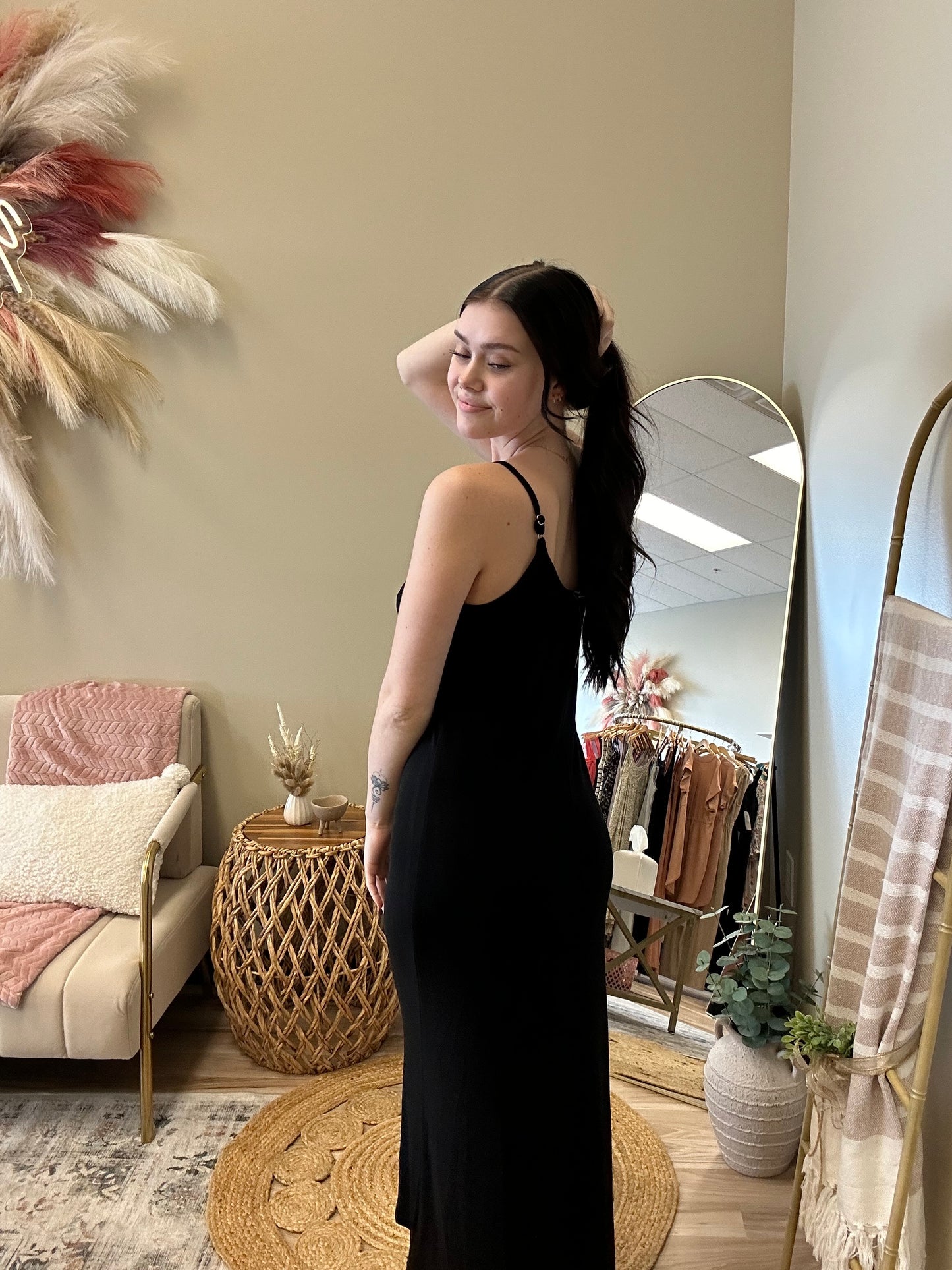 Time For Something New Black Maxi Dress