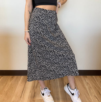 Leopard Print Midi Skirt