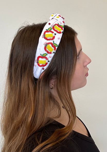 Teacher Headband: Apples