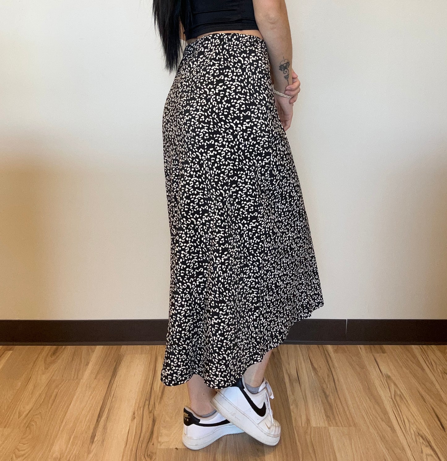 Leopard Print Midi Skirt