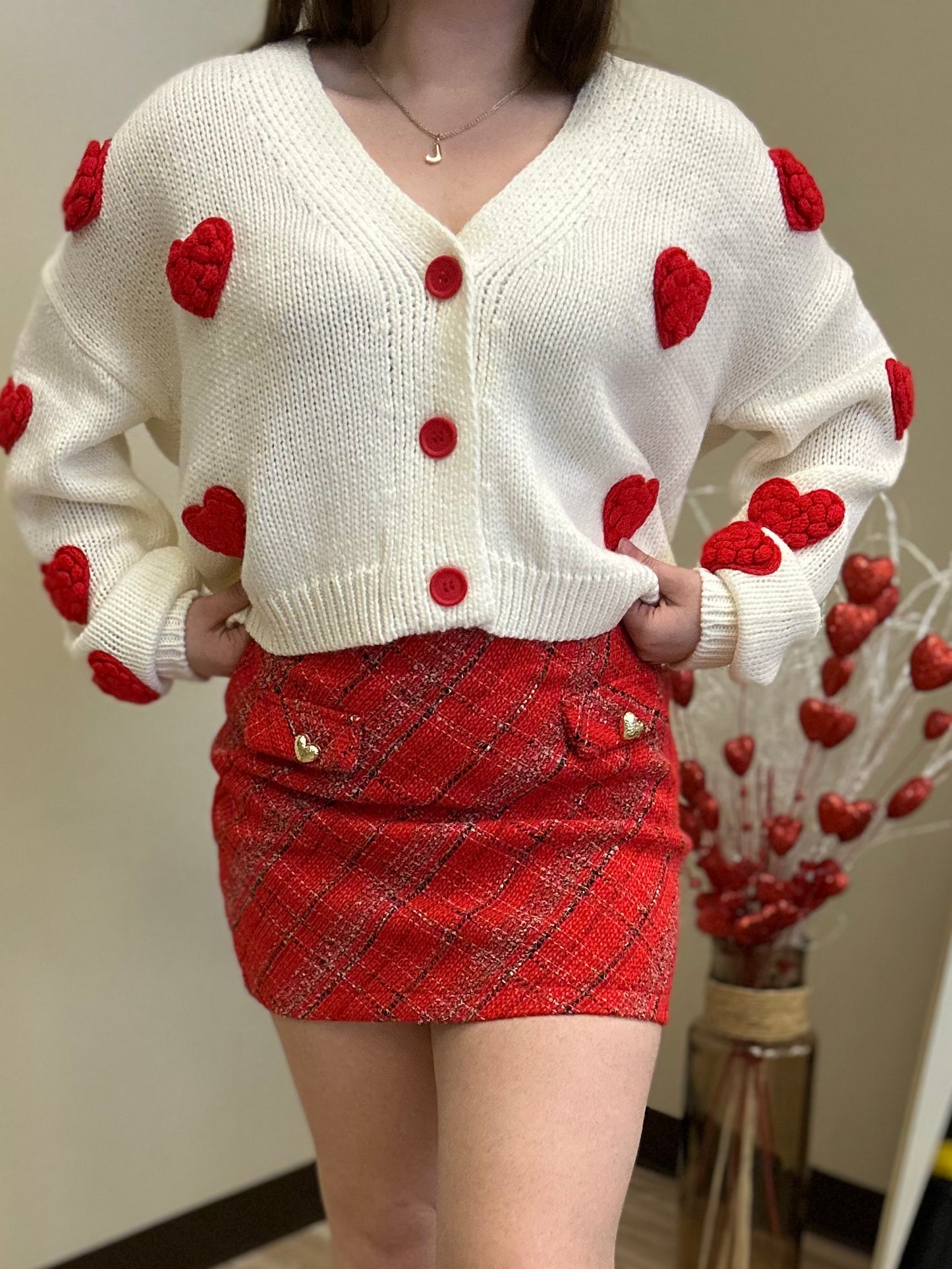 Cupid's Knit Button Down Cardigan