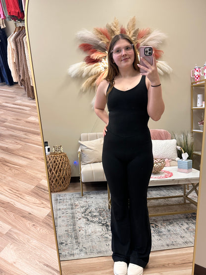 BUTTER SOFT FLARE JUMPSUIT