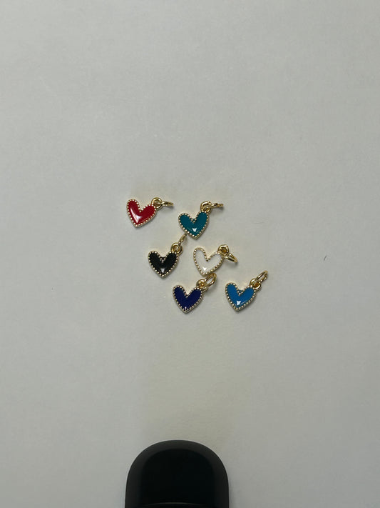 Hearts surrounded by gold charm