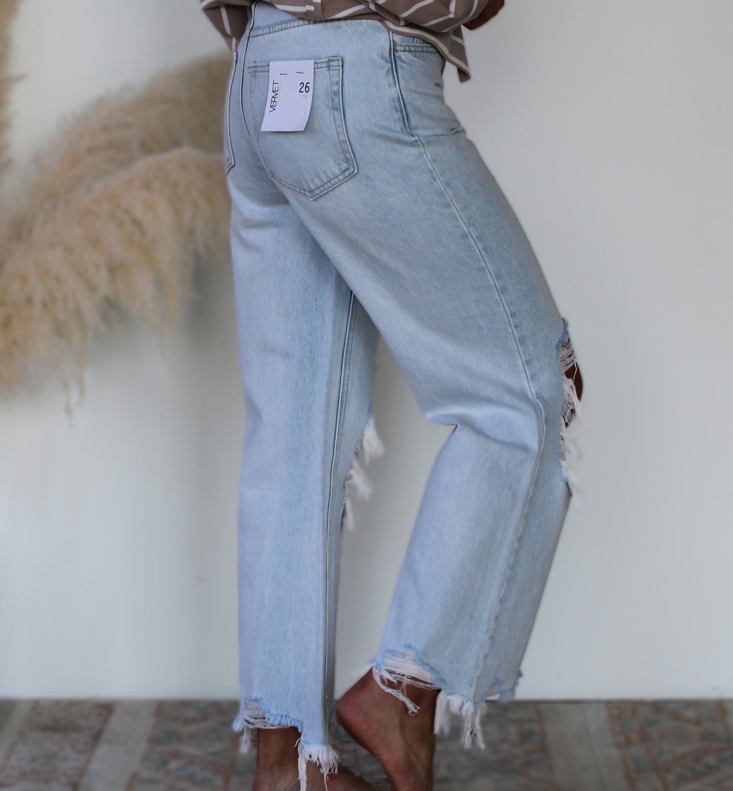 THE HARPER- SUPER HIGH RISE CROP FLARE JEANS