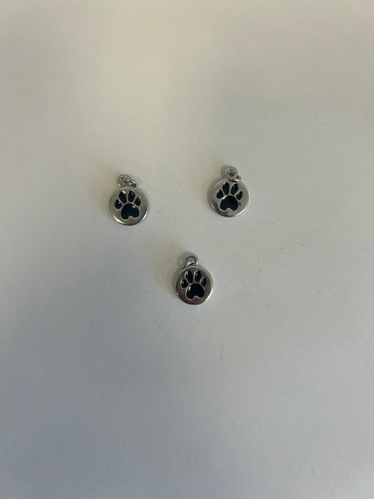 Paw print Charm: Sliver