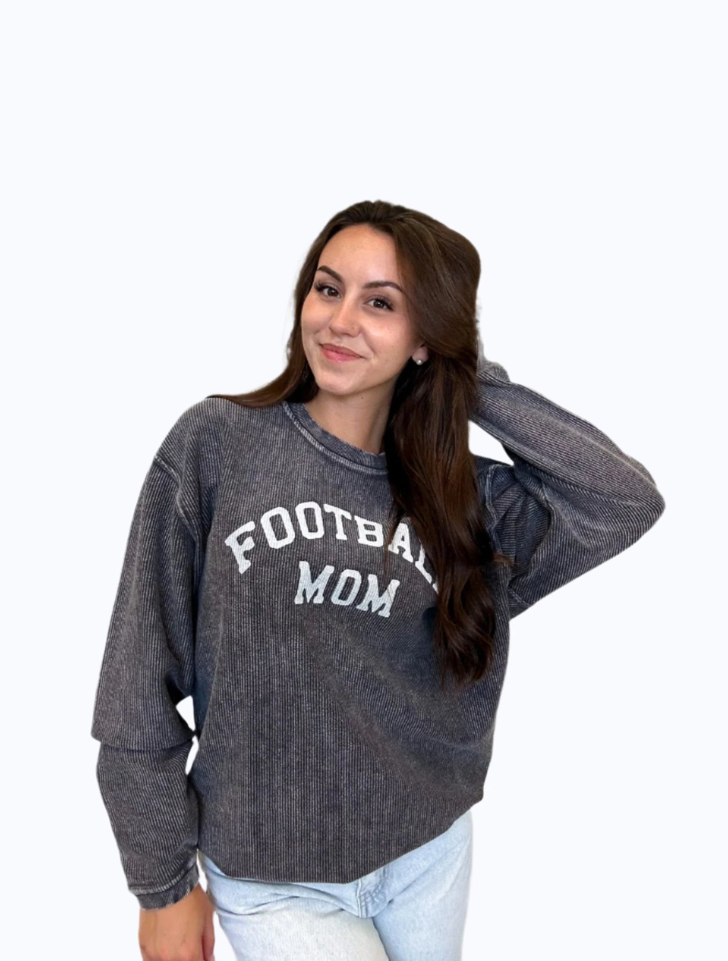 FOOTBALL MOM Thermal Vintage Pullover