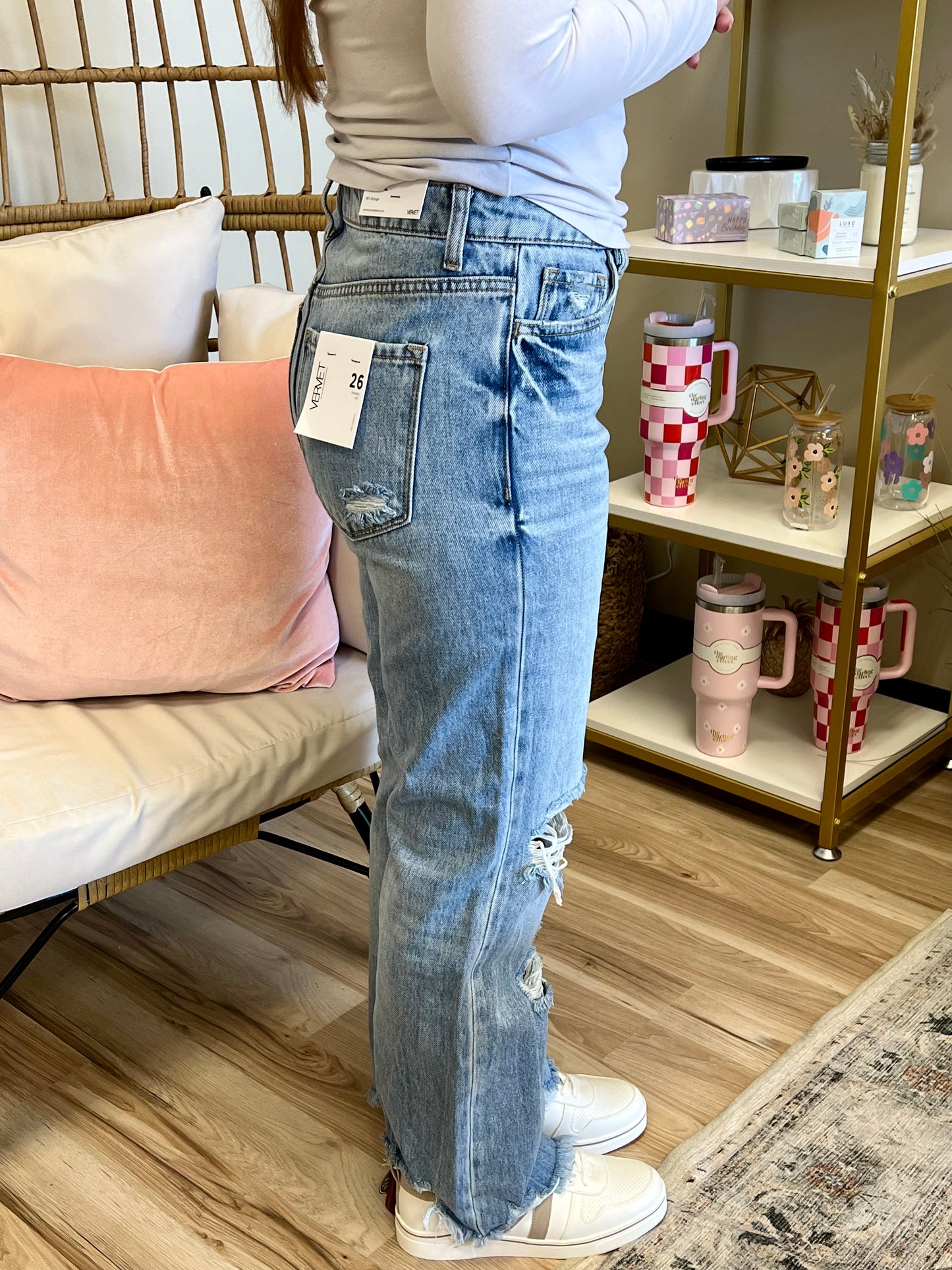 Crystal 90's Vintage Flare Jeans