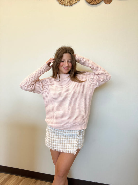 WITHOUT OR WITHOUT YOU CREAM TWEED SKIRT