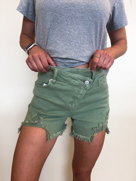The Olive Marie High Rise Crossover Shorts
