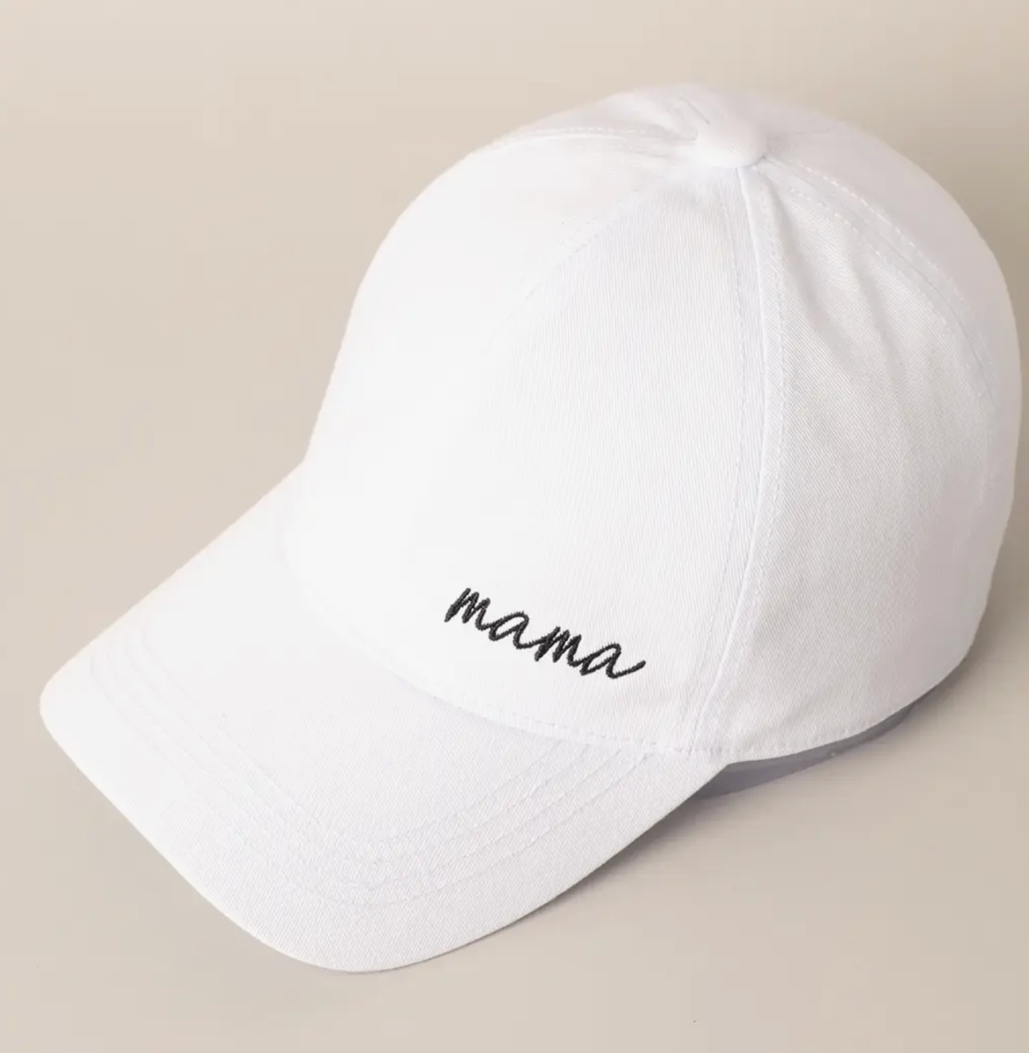 MAMA BASEBALL CAP, WHIITE