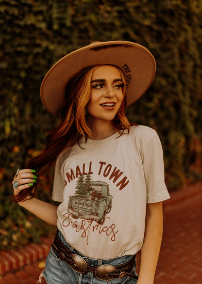 Small Town Christmas Western Graphic Tee