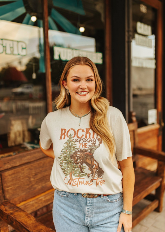 Rockin' Around the Christmas Tree Graphic Tee