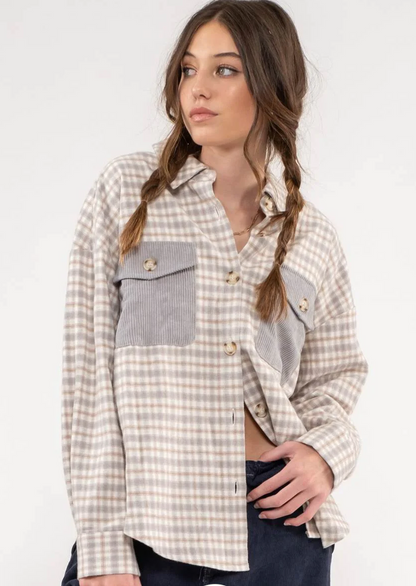 Blown Away Plaid Shacket