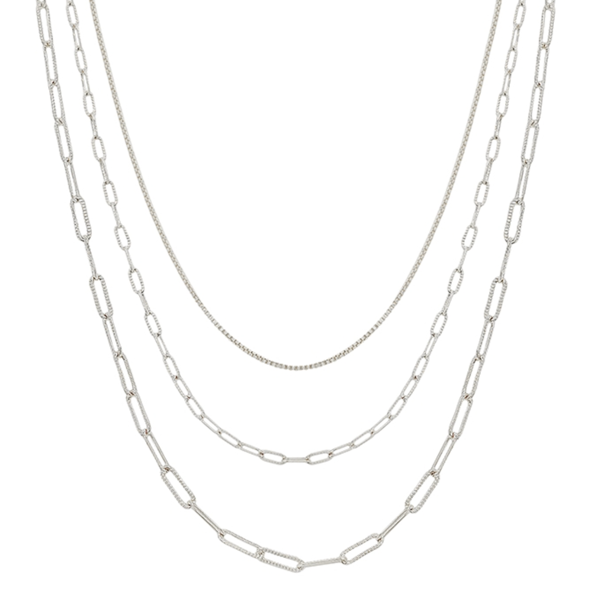 Triple Layered Chain Necklace