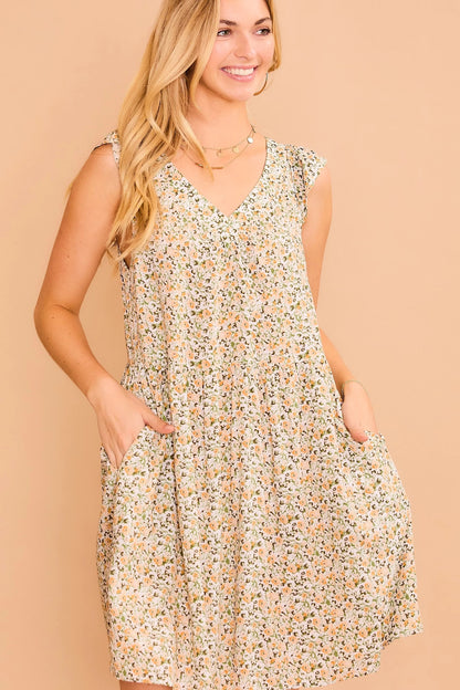 Picking Wild Flowers Mini Dress