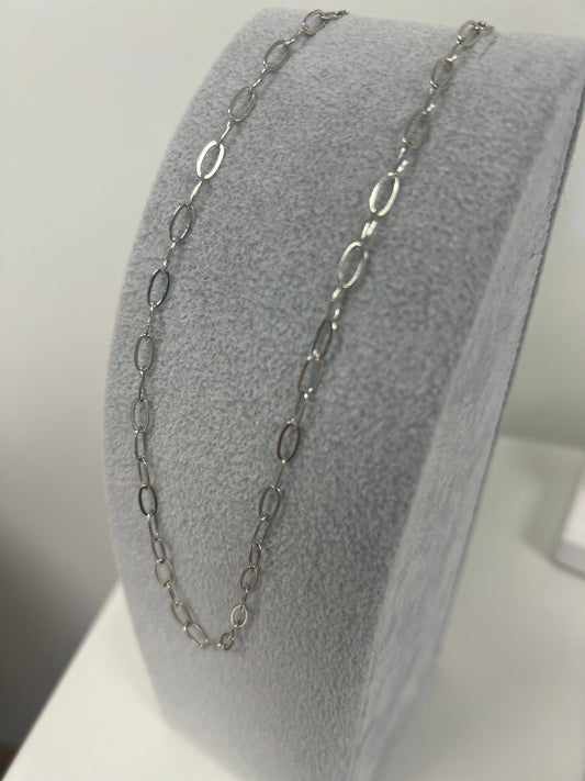 Necklace: Silver Paper clip-TLD Designs