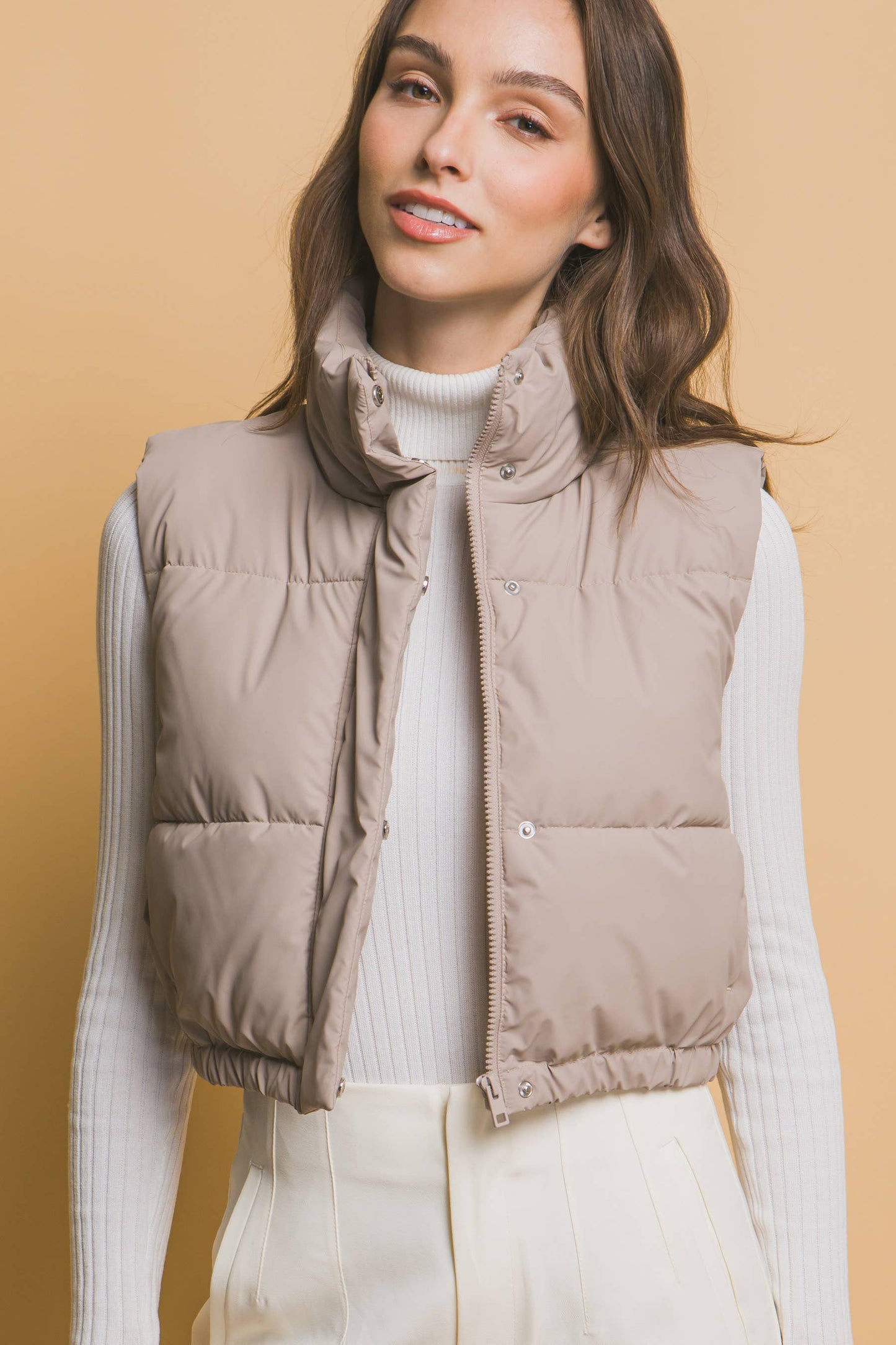 Bunny Slopes Soft Coated Puffer Vest