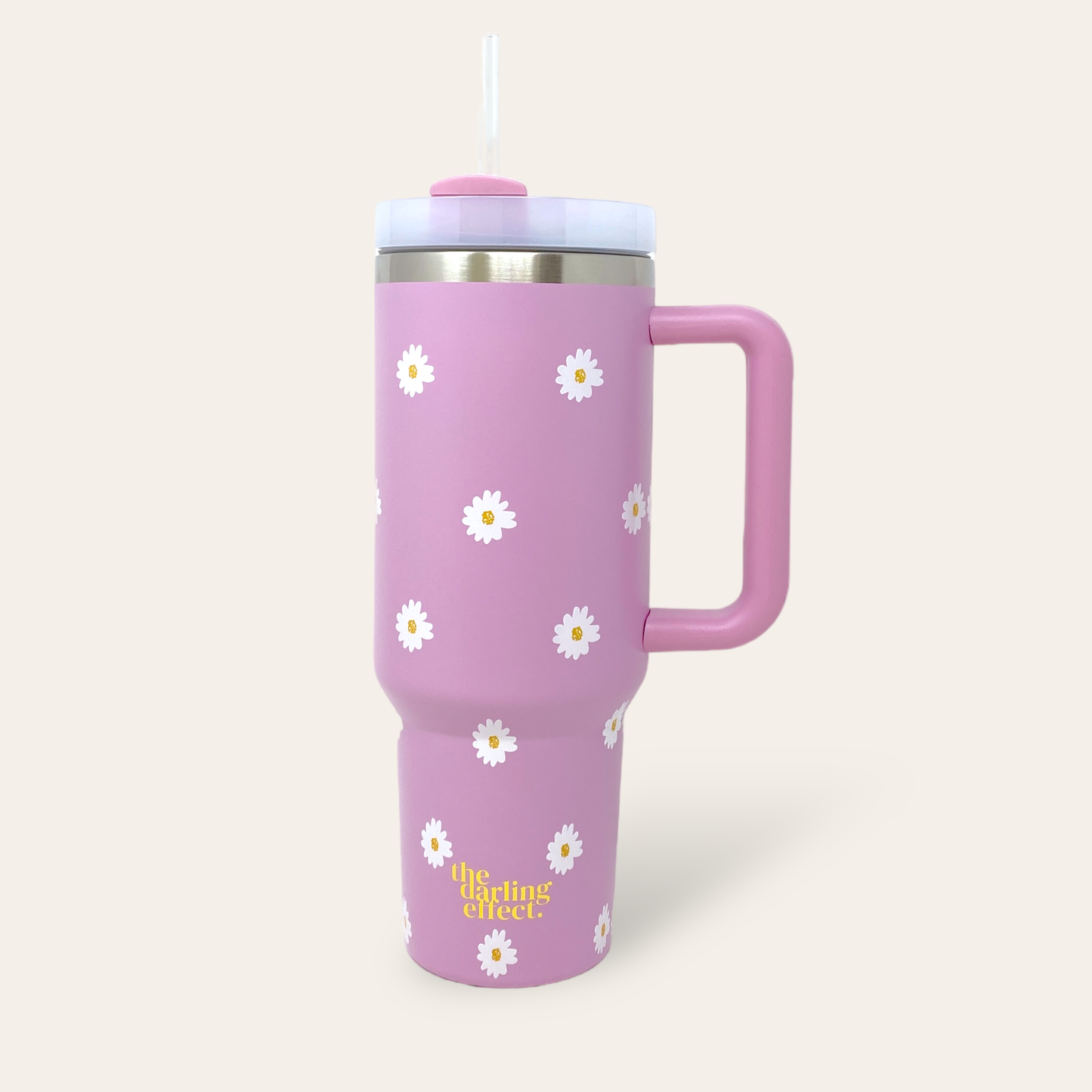 40oz Take Me Everywhere Tumbler - Dancing Daisy Lilac