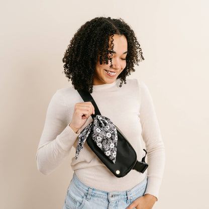 All You Need Belt Bag with Hair Scarf - Midnight Black