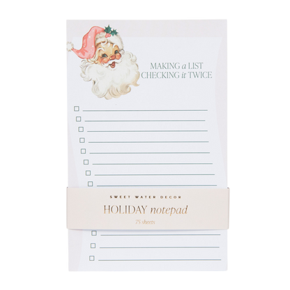 Vintage Santa Notepad