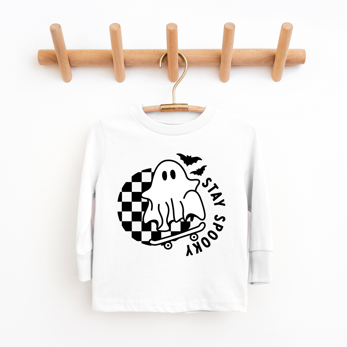 Stay Spooky Ghost Toddler and Youth Long Sleeve Shirt