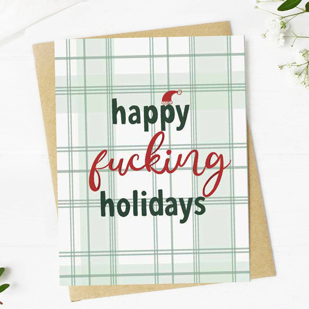 "Happy fucking holidays" Christmas Card