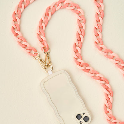 Hold the Phone Crossbody Chain-Duo Rose