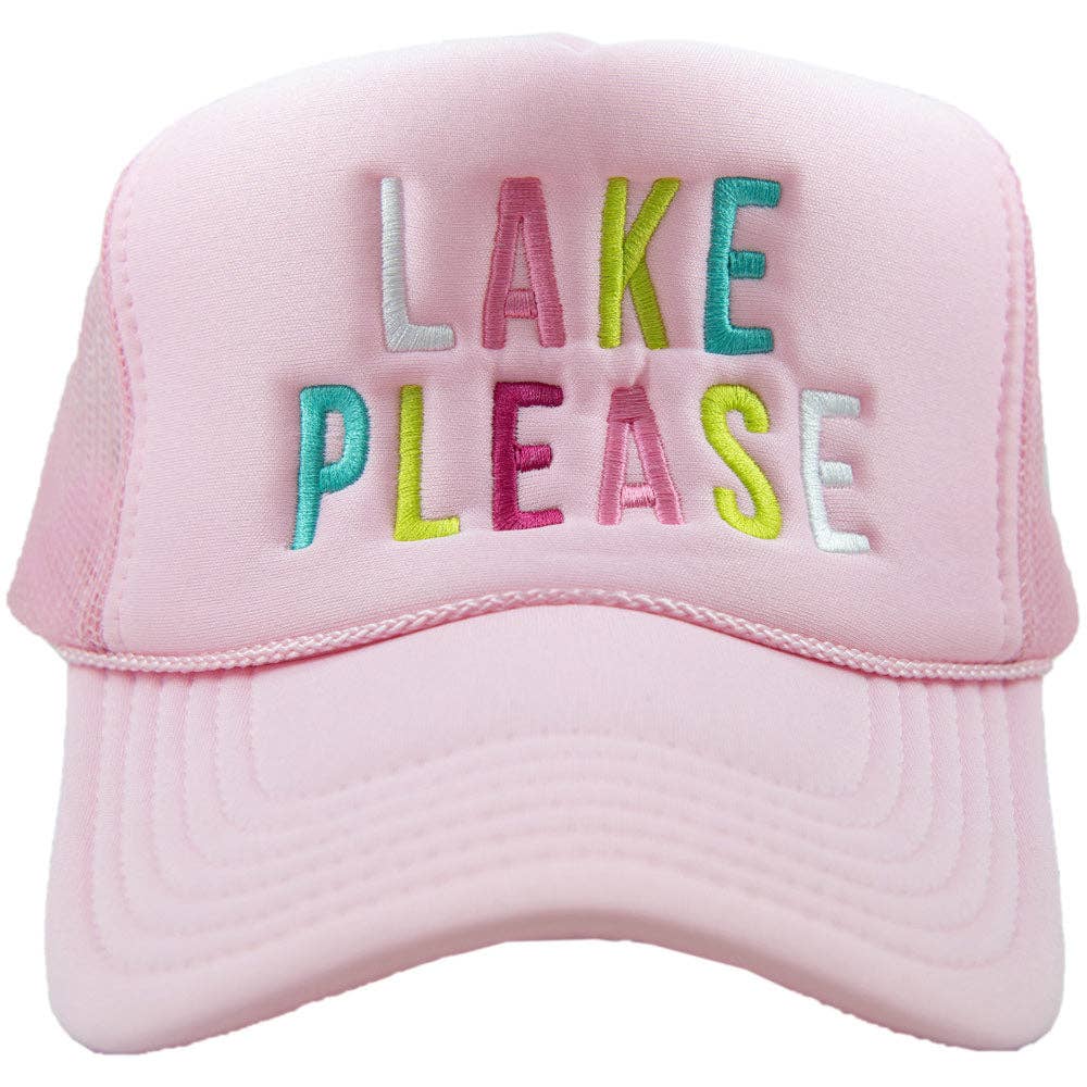 Lake Please Foam Snapback Trucker Hat