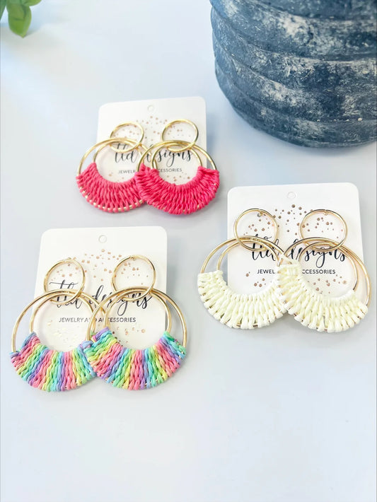 Raffia Hoops