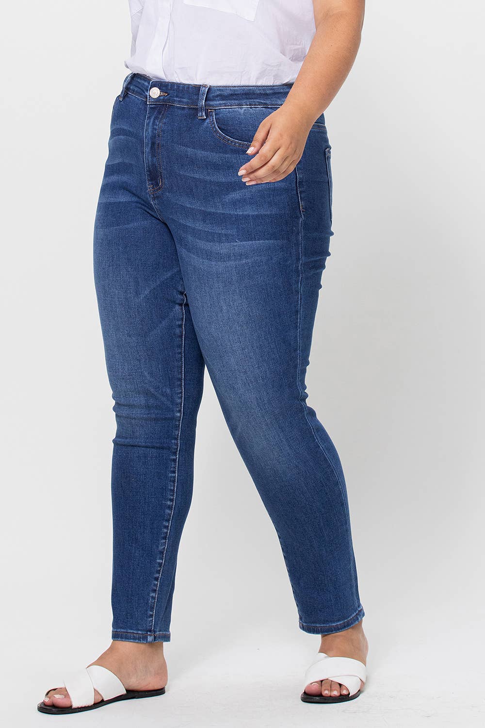 HAYLIE-CURVY SIZE HIGH RISE SKINNY JEAN