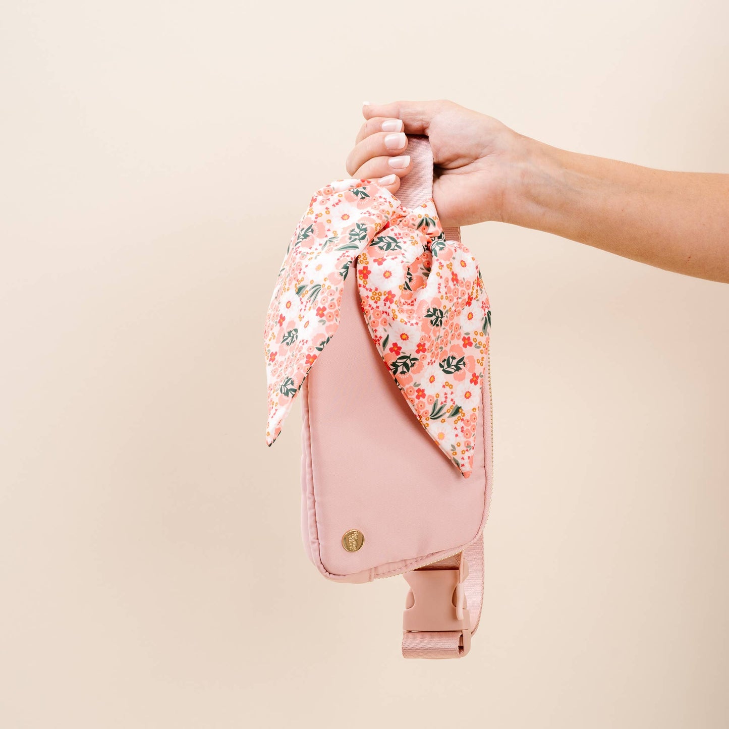 All You Need Belt Bag with Hair Scarf - Dusty Blush