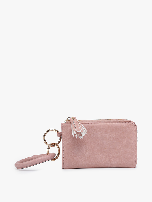 Liv Bangle Wristlet/Wallet: Mauve